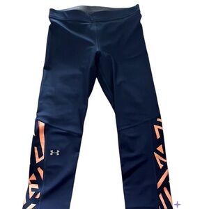 UNDER ARMOUR ACTIVEWEAR LEGGINGS SIZE SMALL BLUE PEACH